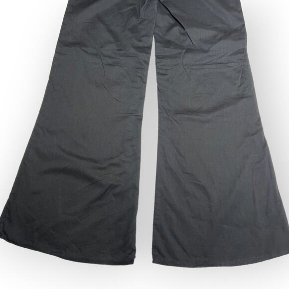 Jarbo Pima Cotton Double Layer Flare Pants SIZE 4 Peru 34 Black Wide Leg - Picture 10 of 10